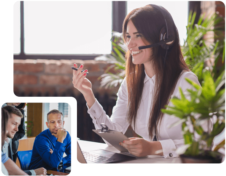 Revo Supporting Customers on the phone and in person